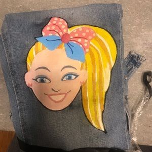 Custom hand painted denim